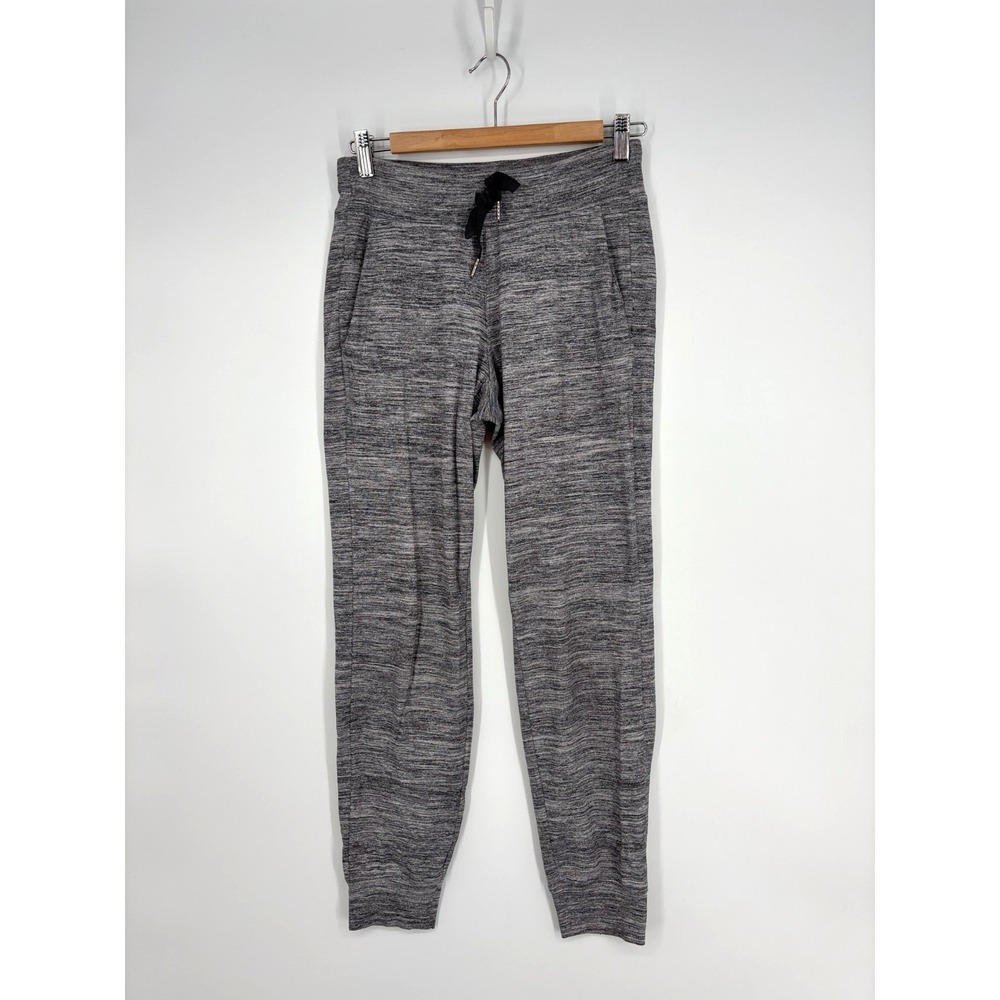 Lululemon Joggers Pants Womens 4 Black White Space Dye Camo Ready to Rulu